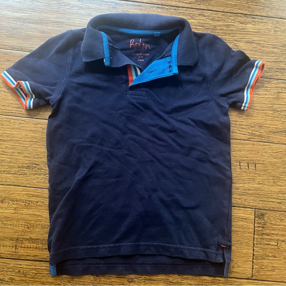 Boden pique polo navy 6/7